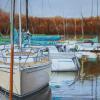 Sail Boats, Pastel, 22x30"