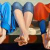 Cousins on the Top Bunk  Oil on Canvas  24x36