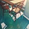 "Breakfast Nook Before Church" 36x36", Oil on Canvas, 2016