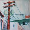 "Powerlines" 40x40" Oil on Canvas, 2010